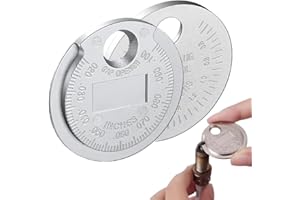 Youzzei 2PCS Spark Plug Gap Tool, Spark Plug Gauge from 0.5 to 2.55mm/ 020" to 0.100", Zinc Alloy Vehicle Spark Plug Measuring Tools for Universal Gap Measuring Tool Car Accessories