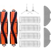 robotyedek Mop 2 Pro (Beyaz) MJST1SHW Uyumlu Yedek Fır&ccedil;a Filtre Mop Seti-10 Par&ccedil;a