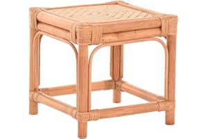 KORB.OUTLET Blumenständer/Blumenhocker/Beistelltisch aus Rattan (Terracotta groß)