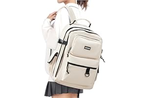 HYC00 Laptop Backpack for Women Lightweight Backpack for School College Backpack Travel Work Rucksack for Women Waterproof 15.6 Inch Laptop Rucksack School Bags for Teen Girls Casual Daypack