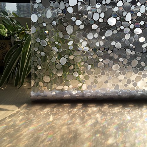 CottonColors statische 3D Fensterfolie, ohne Klebstoffe Sichtschutzfolie, Dekofolie, keine Phthalate, umweltfreundlich, 3 x 6,5 ft. (90 x 200 cm) - 3