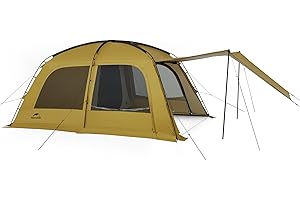 NATUREHIKE Wodoodporny namiot kempingowy z kominem na 4 sezony 2-4 & 3-6 osoby Namiot rodzinny odpowiedni na kemping i podróż samochodem