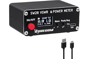 Mcbazel Surcom SWR-mätare SW-28HF 1,5 MHz-60 MHz 120 W Mini V.S.W.R. & Kraftmätare