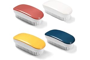 WILSONZIN Nagelbürste aus Kunststoff Hand-und Nagelbürste Schuhbürsteund Bunte handgehaltene Schutz Reinigungsbürste Werkzeug für Kleidung,Schuhe,Teppich,Küchenspüle,Badezimmer,Hand und Nagel 4 Stück