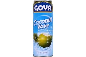 Goya Agua de Coco 520 ml, Refrescante Agua de Coco Natural con Trocitos de Pulpa, Sabor Tropical, Hidratante y Reconstituyente con Electrolitos y Minerales