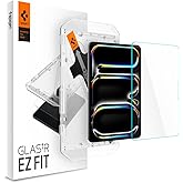 Spigen iPad Pro 11" (2025/2024) ile Uyumlu Kolay Kurulum Cam Ekran Koruyucu GLAS.tR EZ Fit HD Şeffaf - AGL07788 (Spigen TR Ga