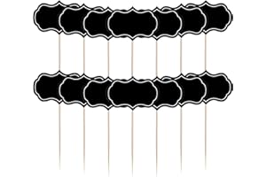 RJAYAA Buffet Schilder Fähnchen zum Beschriften 56 Stück Mini Tafeln Kreidetafeln Schild für Kuchen Buffetschilder Beschriftung Deko