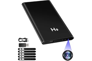 Nisanmoon Power Bank Cámara Oculta, 2 EN 1 Mini Cámara Espía con 5000mAh Banco de Energía, HD 1080P Espía Cámara Oculta Apoyo Sensor de Gravedad, Detección de Movimiento y Visión Nocturna