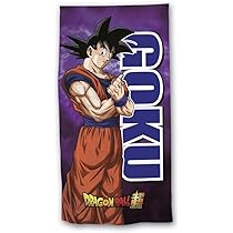 Telo Mare Dragon Ball Z - 140x70 Cm Cotone - Asciugamano Spiaggia Per Bambini