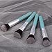 Anself Wood 9Pcs Makeup Brush Kit Professional Cosmetic Set Blue