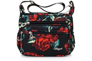HERCMNOY Umhängetasche für Damen, Umhängetasche, Handtasche, Geldbörse, Freizeit, Reisen, mehrere Taschen, Kuriertasche