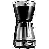 De'Longhi Dijital Ekranlı Filtre Kahve Makinesi ICM16731 G&uuml;m&uuml;ş ve Siyah