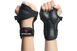 STSKing Juego de 2 muñequeras protectoras para patinaje en línea, protección para las manos y monopatín para niños con altos valores de amortiguación probados.