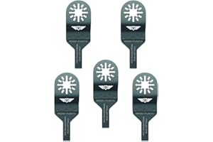 5 x 10 mm TopsTools UN10F_5 Lames de coupe de bois compatibles avec Bosch Fein (non StarLock) Makita Milwaukee Einhell Ergotools Hitachi Parkside Ryobi Worx Workzone Multitool Multi Tool Accessoires