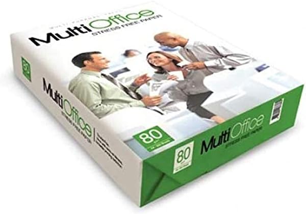 Multi Office A4 Size Copy Paper 80 gm. Pack of 500 Sheets, pack may vary