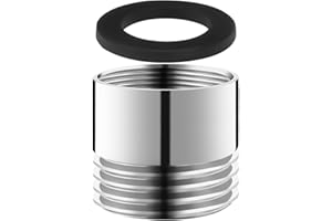 FOGBUSH Adaptador de Conexión de agua, adaptador de 3/4 Pulgada a 1/2 Pulgada Adaptador de Manguera de Ducha Conexión de Agua de Lavadora Manguera de Jardín a Grifo, SBA042