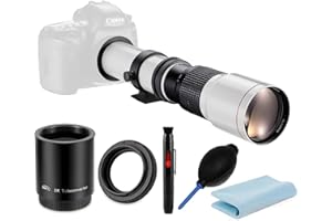 JINTU 500-1000mm f/8 Téléobjectif Lentille pour Canon EF/EF-S pour Canon EOS 2000D 4000D 1100D 1000D 400D 450D 500D 550D 650D 700D 200D 250D 800D 850D 750D 60D 70D 80D 90D T7I T7 T6I T5I T5 SLR