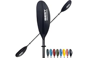 BEST MARINE AND OUTDOORS Best Marine Kayak Paddle. 234cm (92in) Premium Carbon Fiber Paddle with Reinforced Fiberglass Blades. 33.5oz Lightweight Oar for Kayaks. Two-Piece Adjustable Kayaking Paddles Accessories