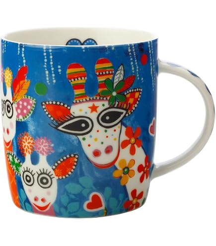 Maxwell & Williams Smile Style ZARAFA - Sottovaso a Forma di Giraffa, 9 x 9 cm, in Ceramica