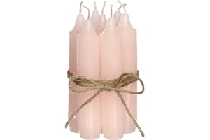 Comforder Kerzen Set (7 Stück), 11cm Stabkerzen Rosa, Tafelkerzen Einfarbig, 4+ Stunden Brenndauer