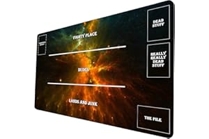 DYETEE board game starlight TCG Playmat -Starry Sky MTG Playmat - Also Great as a Mouse Pad 422 With Zones