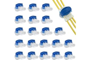 Gwhole Lot de 20 Connecteurs de Câble Remplis des Résines Connecteur de Remplissage de Gel Raccords Remplis de Gel Etanche Sur pour Rallonger ou Réparer Câble Robot Tondeuse Automower