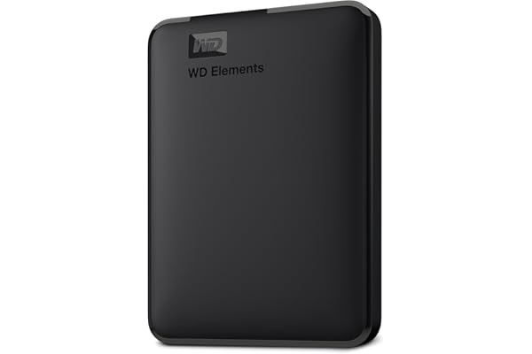 WD 1TB Elements Disco Duro Externo Portátil, USB SuperSpeed 3.2 Gen 1/USB 3.0, Ampliación de almacenamiento para conectar y usar, Formateado para Windows, Negro