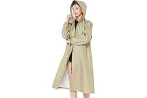 Freiesoldaten Mujeres Impermeable Chaqueta de lluvia Ligero Con capucha Impermeable Largo Al aire libre Reutilizable Secado rápido Chubasquero