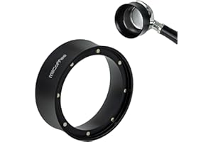 MiiCoffee Imbuto dosatore magnetico da 58 mm - Anello dosatore per caffè espresso - Alluminio anodizzato con 9 acciaio magnetizzato compatibile con portafiltro da 58 mm (alto)