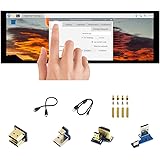 Waveshare Raspberry Pi 7.9inch Capacitive LCD HDMI Panel 400×1280 Resolution IPS Touch Screen with Toughened Glass Cover Supp