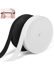 Cinta Elástica Para Coser - 10 Metros X 4 Cm Ancho, Color Blanco, Poliéster, Para Ropa Y Manualidades