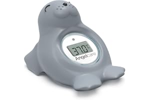 Angelcare Happy Seal Baby Bath Room Thermometer, GREY