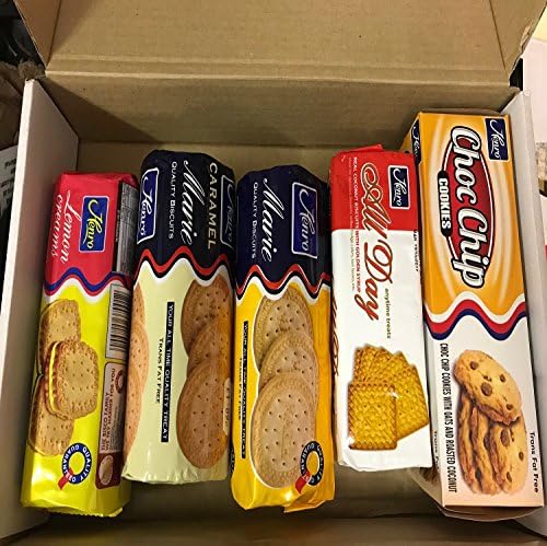 Henro South African Biscuits Veriety Pack(Marie,Caramel Marie,Lemon Creams,All Day,Cho Chip Cookie)