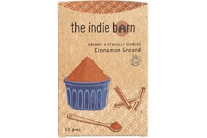 THE INDIE BARN LTD The Indie Barn Organic and Ethically Sourced True Ceylon Cinnamon Ground or Cinnamon Powder 30g