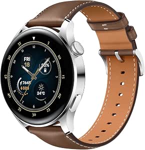 HUAWEI WATCH 3 - Smartwatch 4G AMOLED 1,43 pollici, AP52, chiamata eSIM,  batteria fino a 3 giorni, monitoraggio saturazione ossigeno, frequenza  cardiaca 24/7, GPS, 5ATM, cinturino pelle Brown : Amazon.it: Elettronica