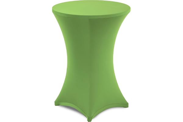 Gräfenstayn® Diana Housse pour Mange-debou Table Haute de Bistro - Stretch Spandex - Multiples Tailles pour Un diamètre de Table de Ø 60 cm • Ø 70 cm • Ø 80 cm (Vert, Ø 60)