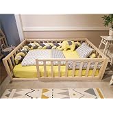 Baby Kinder Trendy Doğal Montessori Bebek ve &Ccedil;ocuk Karyolası (100x200)
