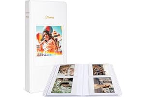 MUZIRI KINOKOO Album photo à 64 pochettes pour appareil photo Fuji Instax Wide 400/Wide 300/Wide 210, album photo en cuir synthétique pour films de 10,7 x 8,6 cm, album souvenir pour large 400/300/210