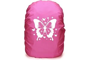 Jiahuade Funda Impermeable para Mochila,Funda Lluvia para Mochilas,Reflectante Funda Mochila Impermeable,Reflectante Protector de Lluvia para Senderismo,Camping,Turismo,Ciclism