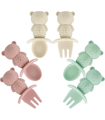 Baby Besteck Set 4-tlg - Edelstahl Lernbesteck Ab 1 Jahr