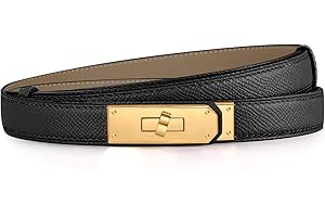 YUGDRUZY Skinny Beidseitig Ledergürtel Damen, Dekorativen Taillengürtel Damen Gürtel Leder Dupes Mode Ledergürtel Damengürtel für Kleider Hosen Jeans, Geschenke für Frauen