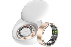 FINDTIME Smart Ring Fitness Ring Tracker Smartringe für Herren Damen Schrittzähler Aktivitätstracker 5ATM Wasserdicht Schlaftracker Smartring Herzfrequenz Pulsmessser Fitnesstracker Smart Ring Android iOS