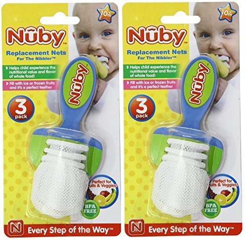Nuby 6 Pack Replacement Nets for the Nibbler