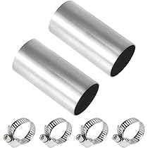 Yotutun Roestvrijstalen Uitlaatpijp Elleboogconnector 24mm, 4 Stuks Dieselverwarmer Elleboog Met 8 Klemmen Gasontluchtingsslang Voor Auto S Stroomgenerator Diesel Kachel 2275489893