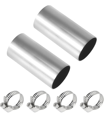 Fentar Abgasschlauch für Stromerzeuger 25mm, Edelstahl Standheizung Abgasrohr mit 2 Schellen