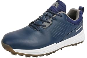 SUMECH Golf Shoes with Spiked for Mens Breathable Waterproof Non-Slip Wide Fitting Big Size