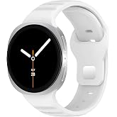 Teknoft Samsung Galaxy Watch 9/8 (40mm/44mm) ve Watch 8 Classic (46mm) ile Uyumlu Konforlu ve Yumuşak Rugged Silikon Kordon