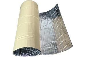 ZESLIV Aislante Térmico Insonorizante Aluminio Papel Adhesivo para Coche Vehículo 50cmx100cm (5mm de Grosor) Espuma Aislante Acústico Insonorización insonorizantes para automóviles