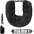 Stuffable Neck Pillow For Travel, Stuffable Travel Pillow, Soft Stuffable Neck Pillow Travel Lightweight Neck Pillow Fill With Stuff And Clothes Extra Luggage, Fits 3 Days' E-ssentials, Not Filler