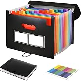 ORAGKE A4 13 Pocket Expanding File Folder, A4 A4 Folder with Dividers and Labels, Document Sorter for Office, School, Home